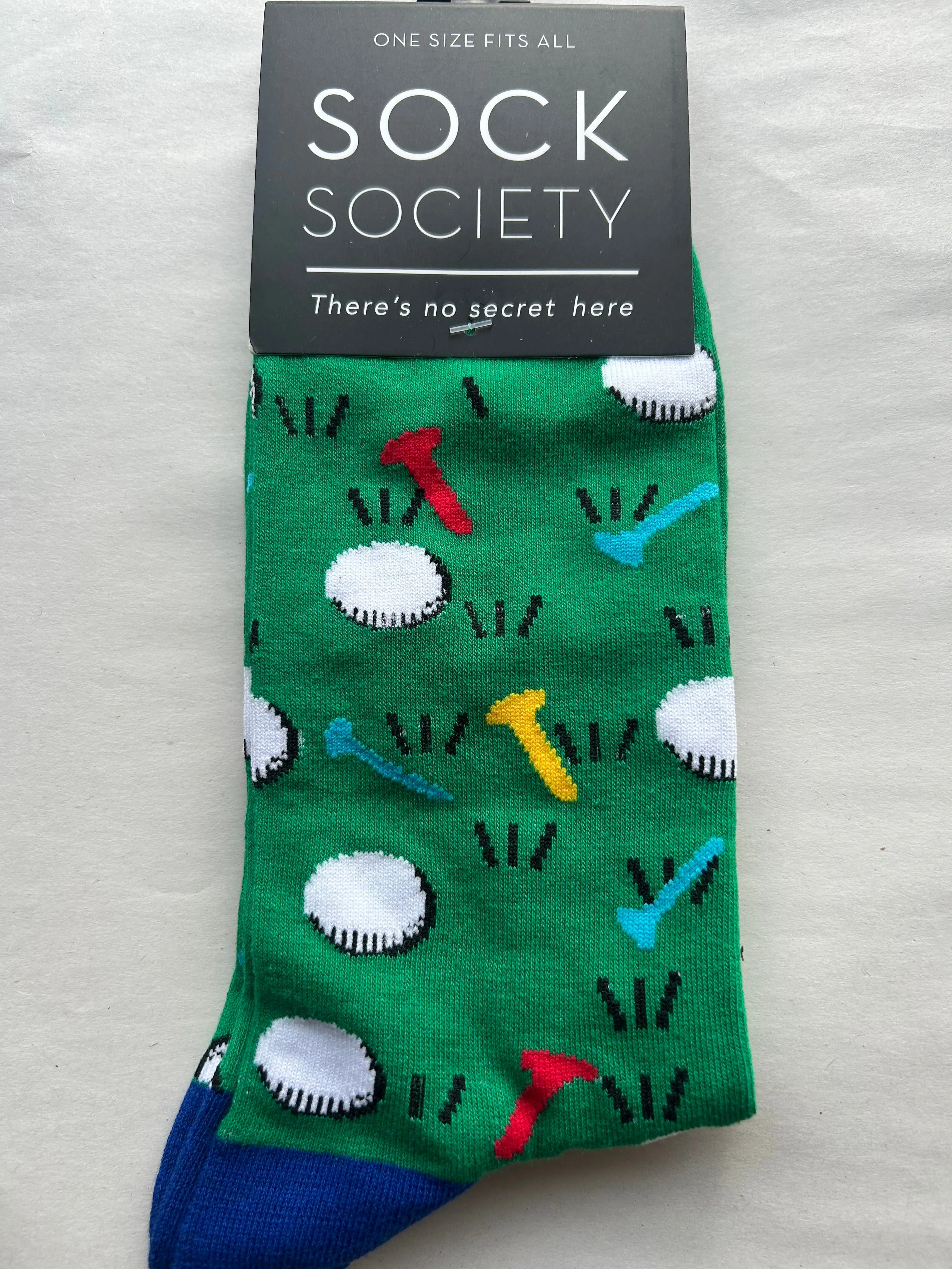 Golf Golfing Toe Socks SOCK SOCIETY Green Ankle Socks Adult One Size Fit All FREE UK Postage
