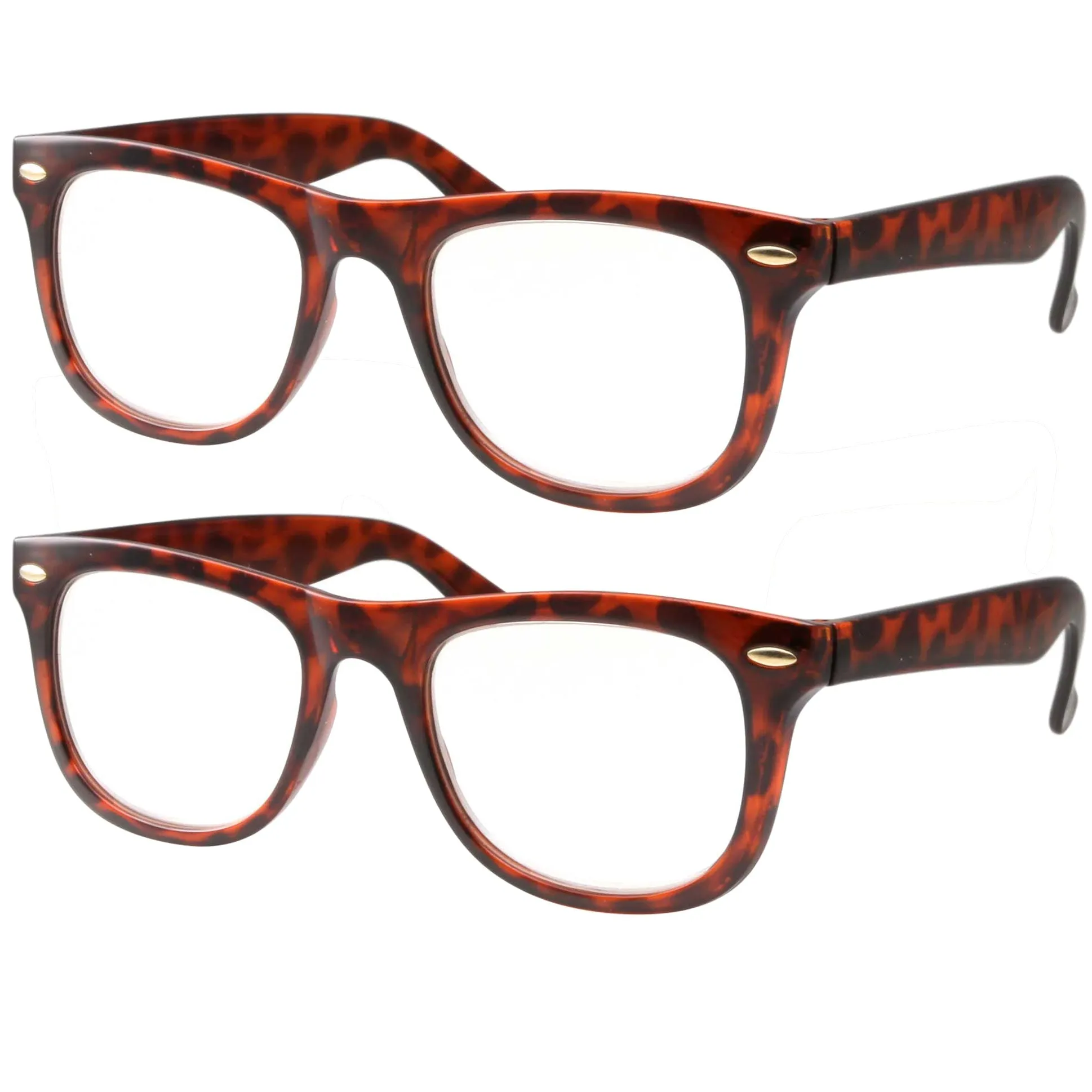 grinderPUNCH 2 Pack High Magnification Reading Glasses Strong Power Readers