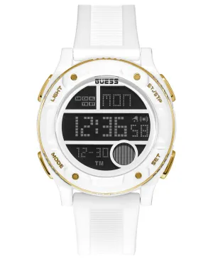 Guess GW0225G1 Digital White Silicone Strap Men Watches