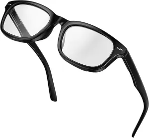 High Magnification Power Readers Slim Reading Glasses (Black)