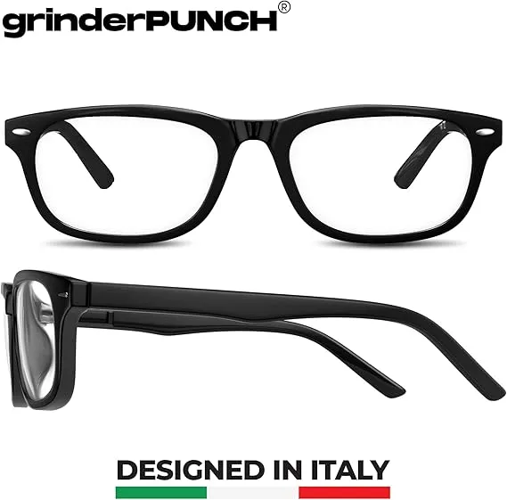 High Magnification Power Readers Slim Reading Glasses (Black)