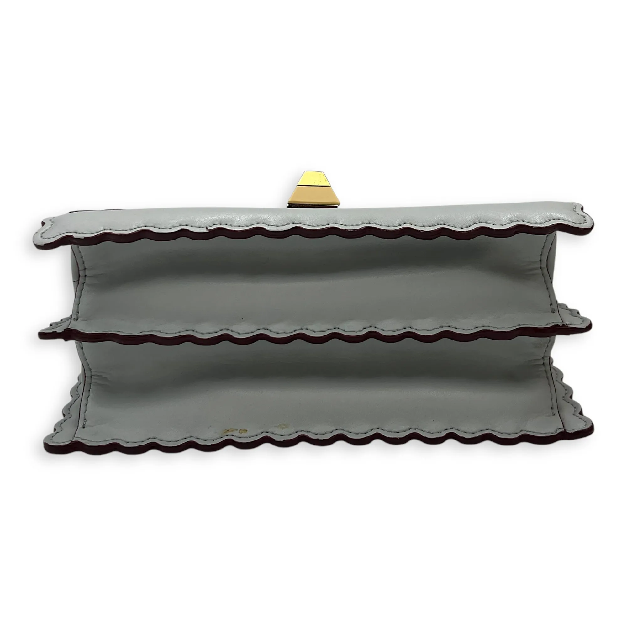 Kan I Small Crossbody bag in Calfskin, Silver Hardware