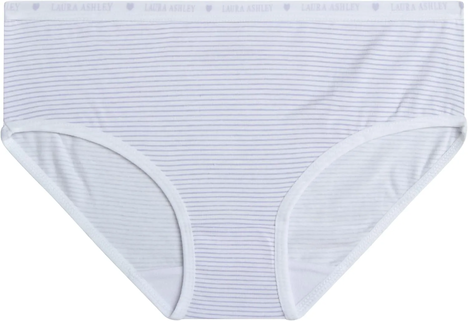 Laura Ashley Girls Underwear Briefs - 10 Pack Soft Comfort Stretch Breathable Cotton Underwear Panties for Girls (Sizes:4-12)