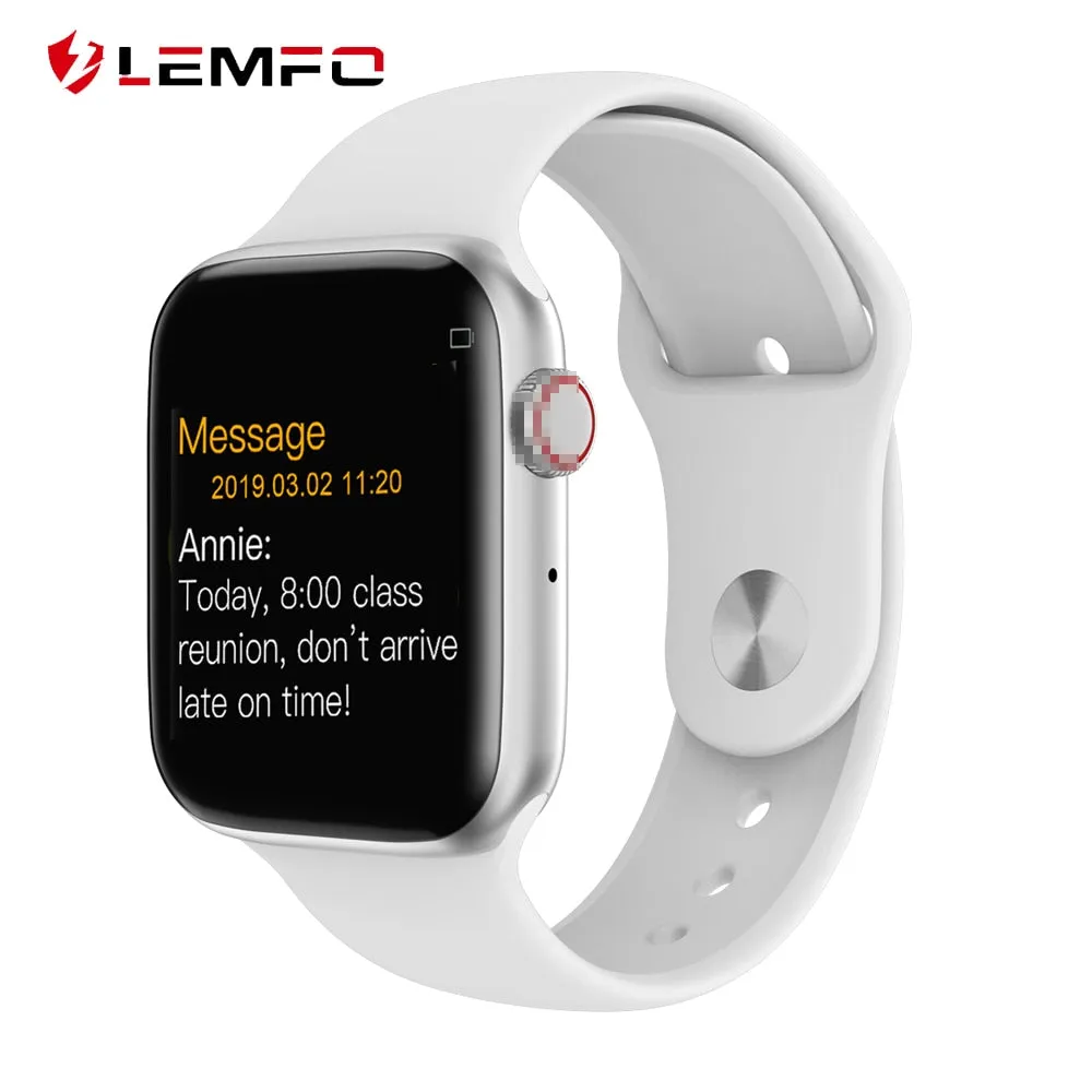 LEMFO Bluetooth Smart Watch Series 4 Heart Rate Monitor Smartwatch 44mm Case for android Apple Phone relogio inteligente
