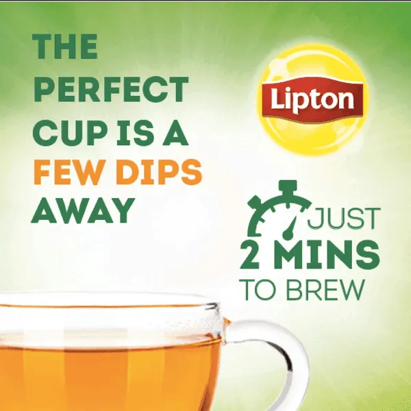 Lipton Natural Green Tea Mint - 100's Tea Bags
