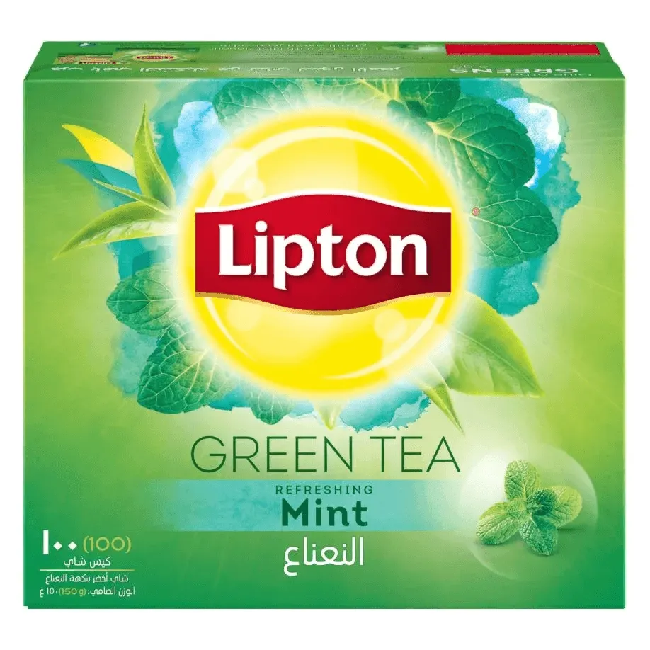 Lipton Natural Green Tea Mint - 100's Tea Bags