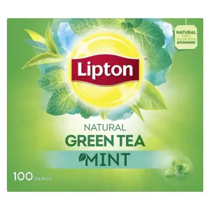 Lipton Natural Green Tea Mint - 100's Tea Bags