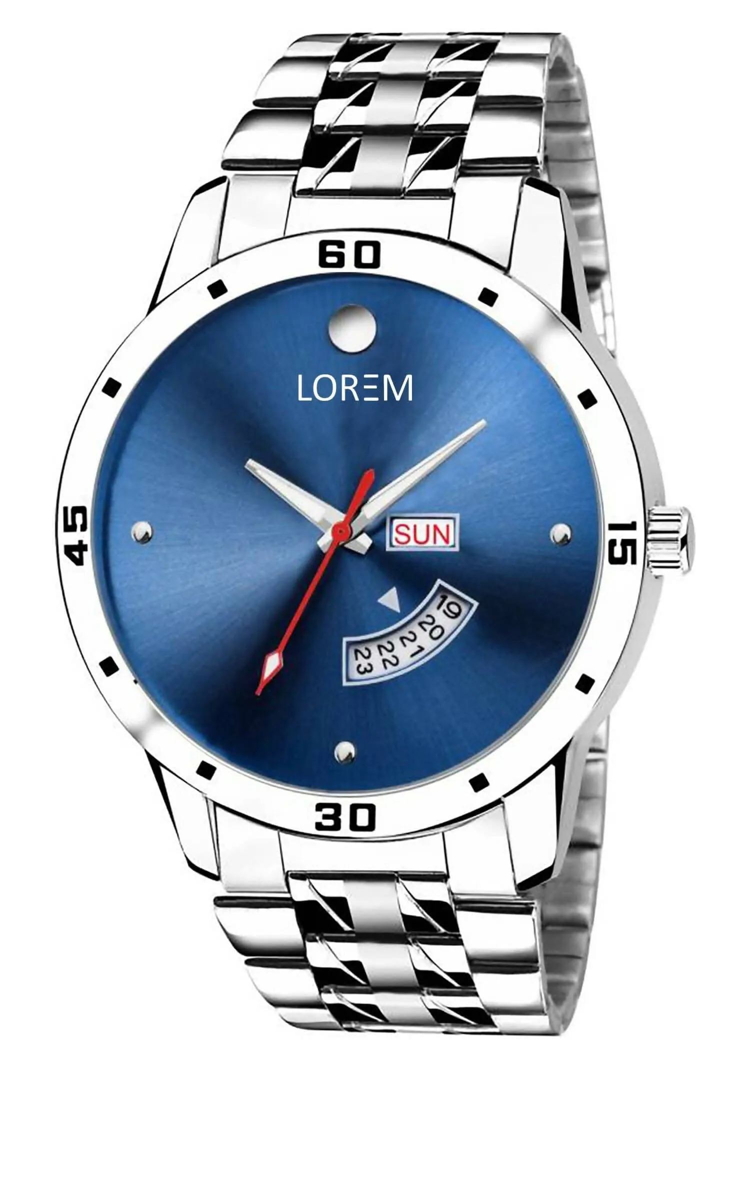 LOREM Blue Day Date Analog Watch For Men LR105