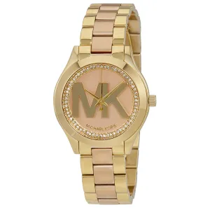 Michael Kors Mini Slim Runway Rose Dial Ladies Watch MK3650