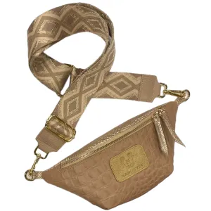 MINI. DUSTY PINK 3D LEATHER BELT BAG
