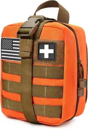 Molle First Aid Pouch Empty Medical Bag IFAK Tactical Rip-Away Pouches Small Bug Out Bags Trauma Medic Bag