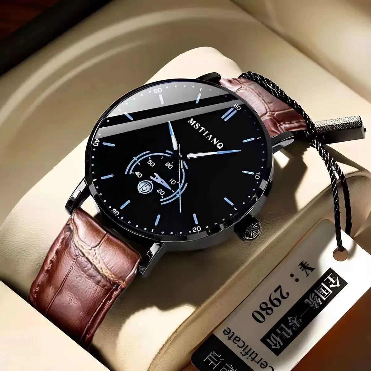 Official Authentic Products Watch Men's Calendar Waterproof Men's Automatic Movement Korean Fashion High-End Famous Brand Watch