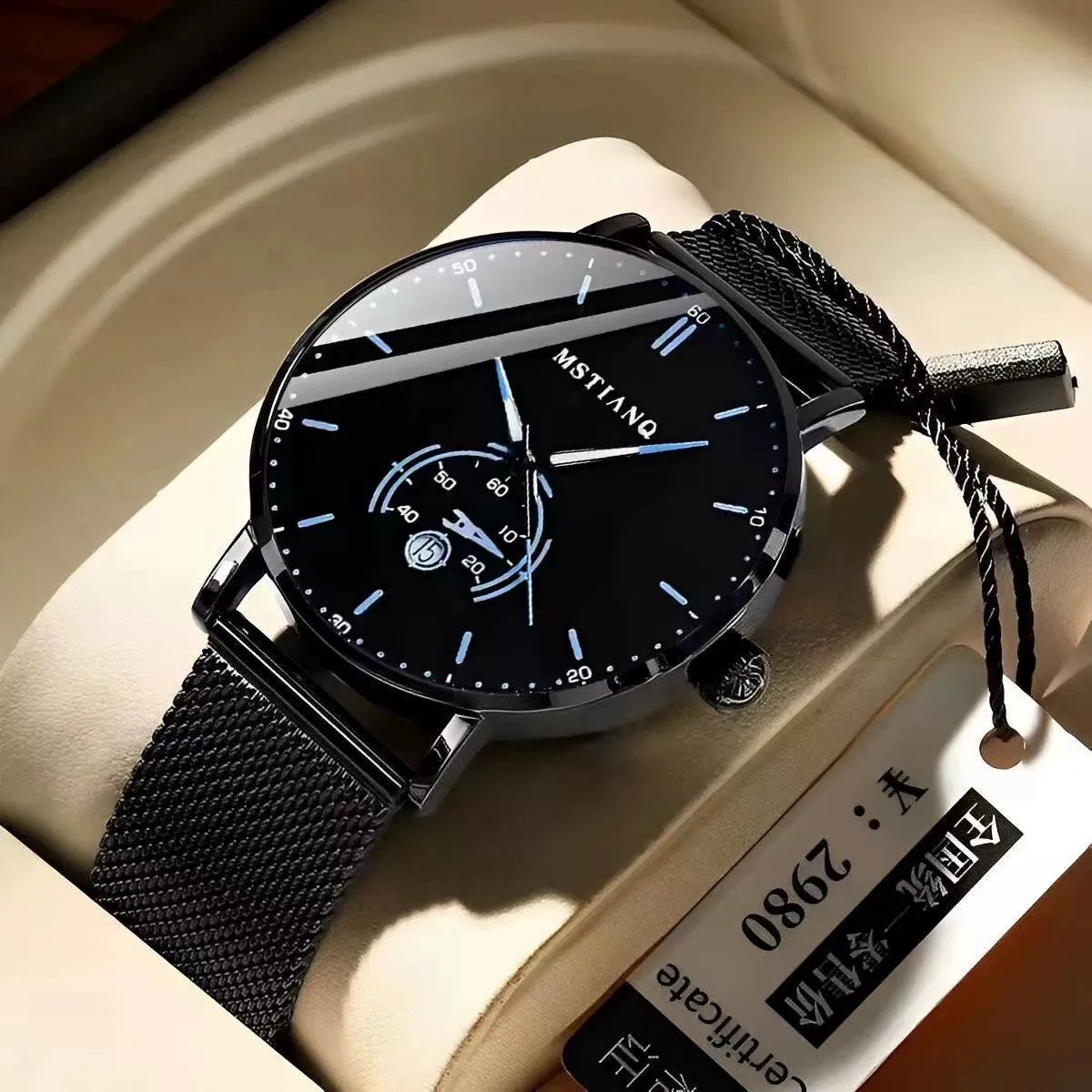 Official Authentic Products Watch Men's Calendar Waterproof Men's Automatic Movement Korean Fashion High-End Famous Brand Watch
