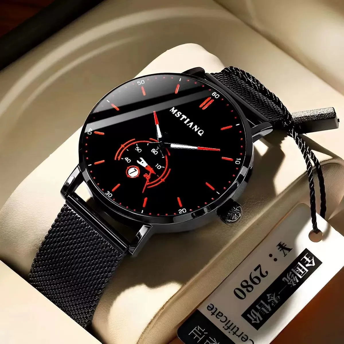 Official Authentic Products Watch Men's Calendar Waterproof Men's Automatic Movement Korean Fashion High-End Famous Brand Watch
