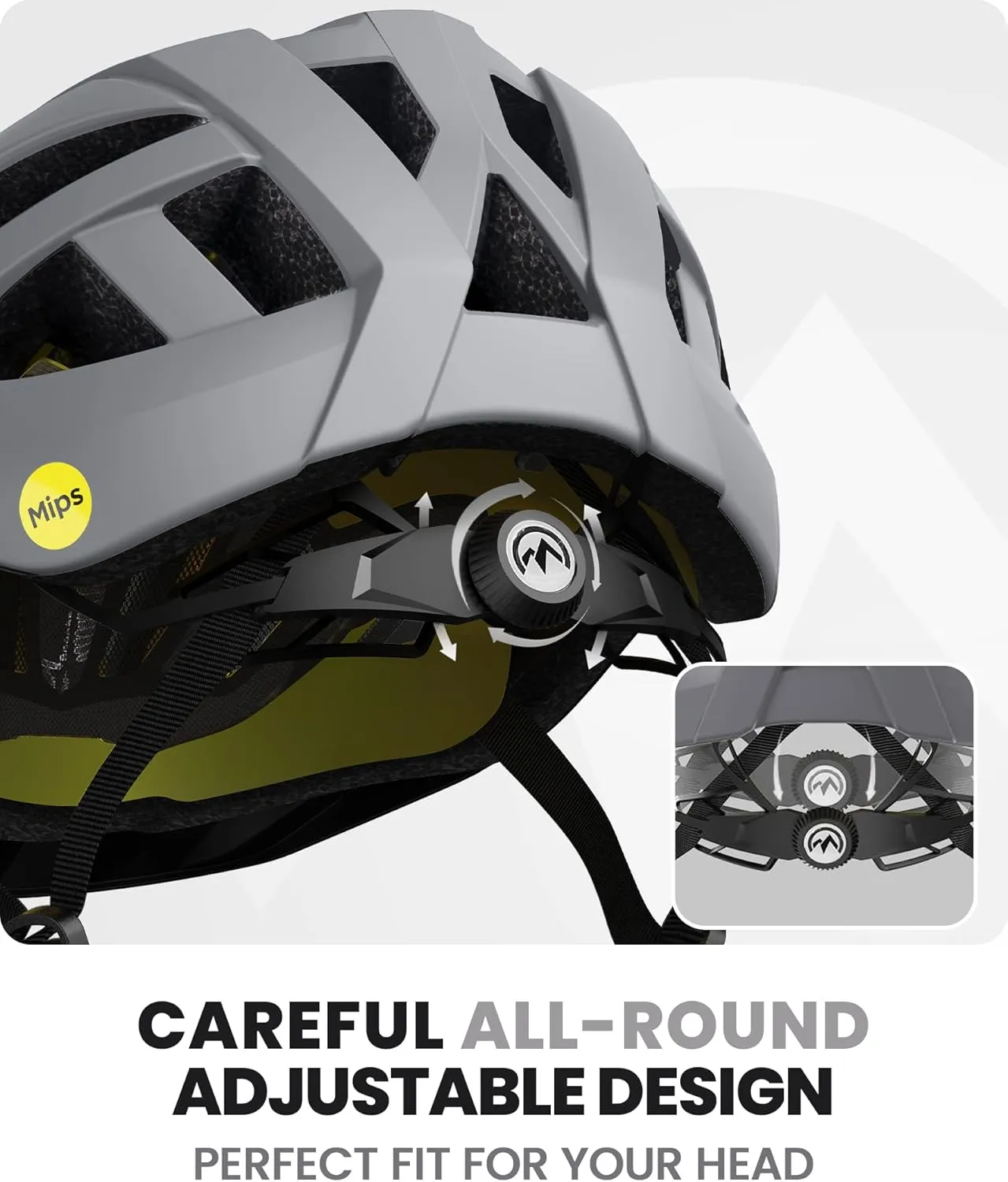 OutdoorMaster Gem Recreational MIPS Cycling Helmet - Two Removable Liners & Ventilation in Multi-Environment - Bike Helmet in Mountain, Motorway for Youth & Adult