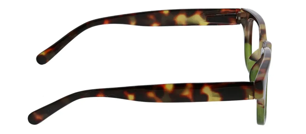 Peepers - Layover Focus Blue Light Reading Glasses, Tortoise & Green