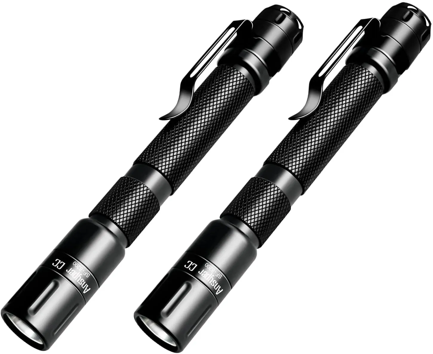 Pen Light Flashlight 3 Modes Mini Small Flashlights Tactical LED Powerful High Lumens with Clip,Slim Portable Pocket Compact Torch for Emergency Inspection AAA Battery Water-Resistant