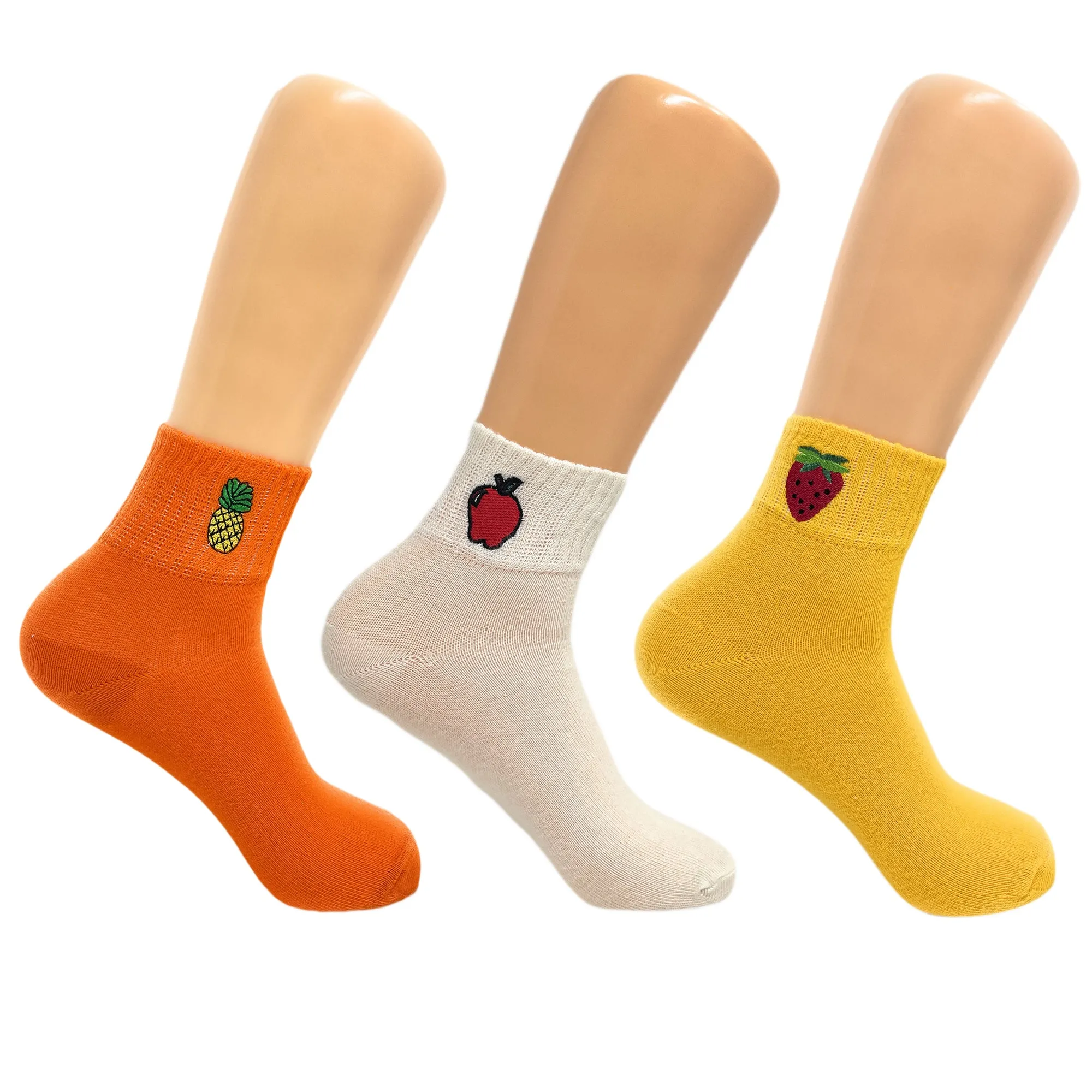 Premium Cotton Ankle Socks for Women Breathable Casual Socks 3 Pairs