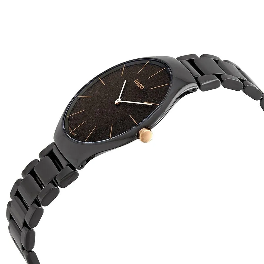 Rado True Thinline Quartz Brown Dial Ladies Watch R27004302