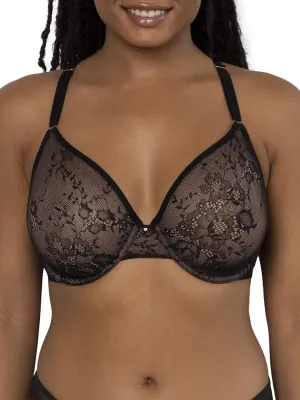 Smart & Sexy Sheer Mesh Demi Underwire Bra  Available in Single or 2-Pack, Flirty & Supportive