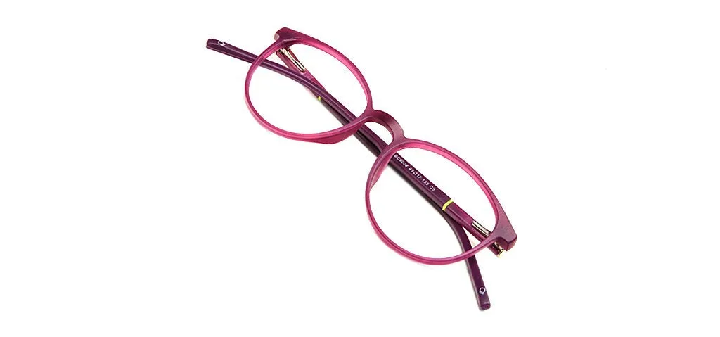 Specsmakers Blue Zero Kids Computer Glasses Full Frame Round Small 45 TR 90 AMP9006