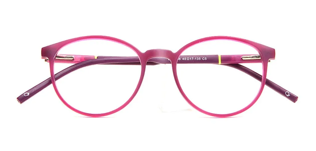 Specsmakers Blue Zero Kids Computer Glasses Full Frame Round Small 45 TR 90 AMP9006