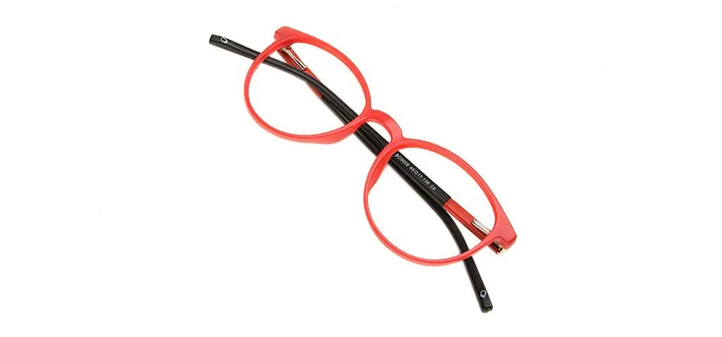 Specsmakers Blue Zero Kids Computer Glasses Full Frame Round Small 45 TR 90 AMP9006