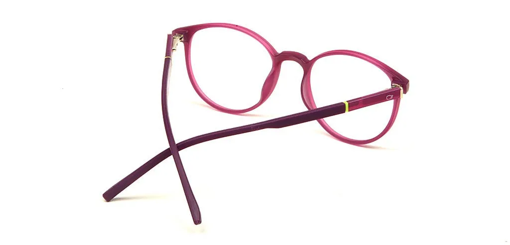 Specsmakers Blue Zero Kids Computer Glasses Full Frame Round Small 45 TR 90 AMP9006