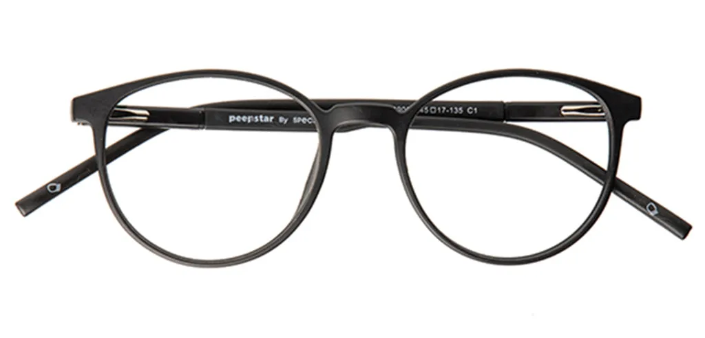 Specsmakers Blue Zero Kids Computer Glasses Full Frame Round Small 45 TR 90 AMP9006