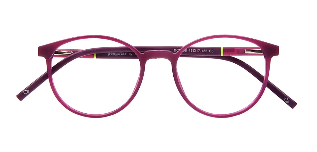 Specsmakers Blue Zero Kids Computer Glasses Full Frame Round Small 45 TR 90 AMP9006