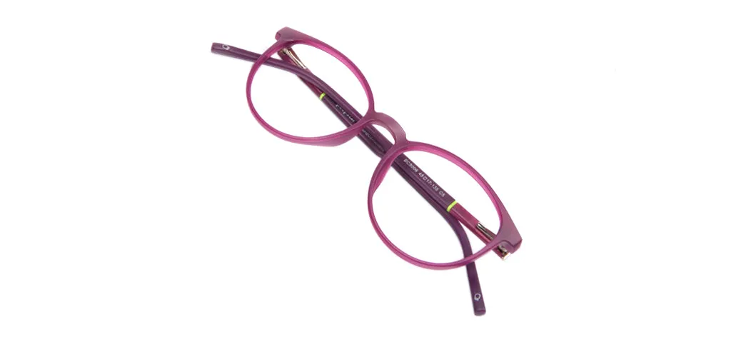 Specsmakers Blue Zero Kids Computer Glasses Full Frame Round Small 45 TR 90 AMP9006