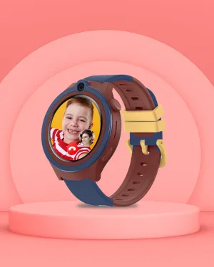Spiky Cacus 4g Video & Voice Calling Smartwatch with GPS  - Blue