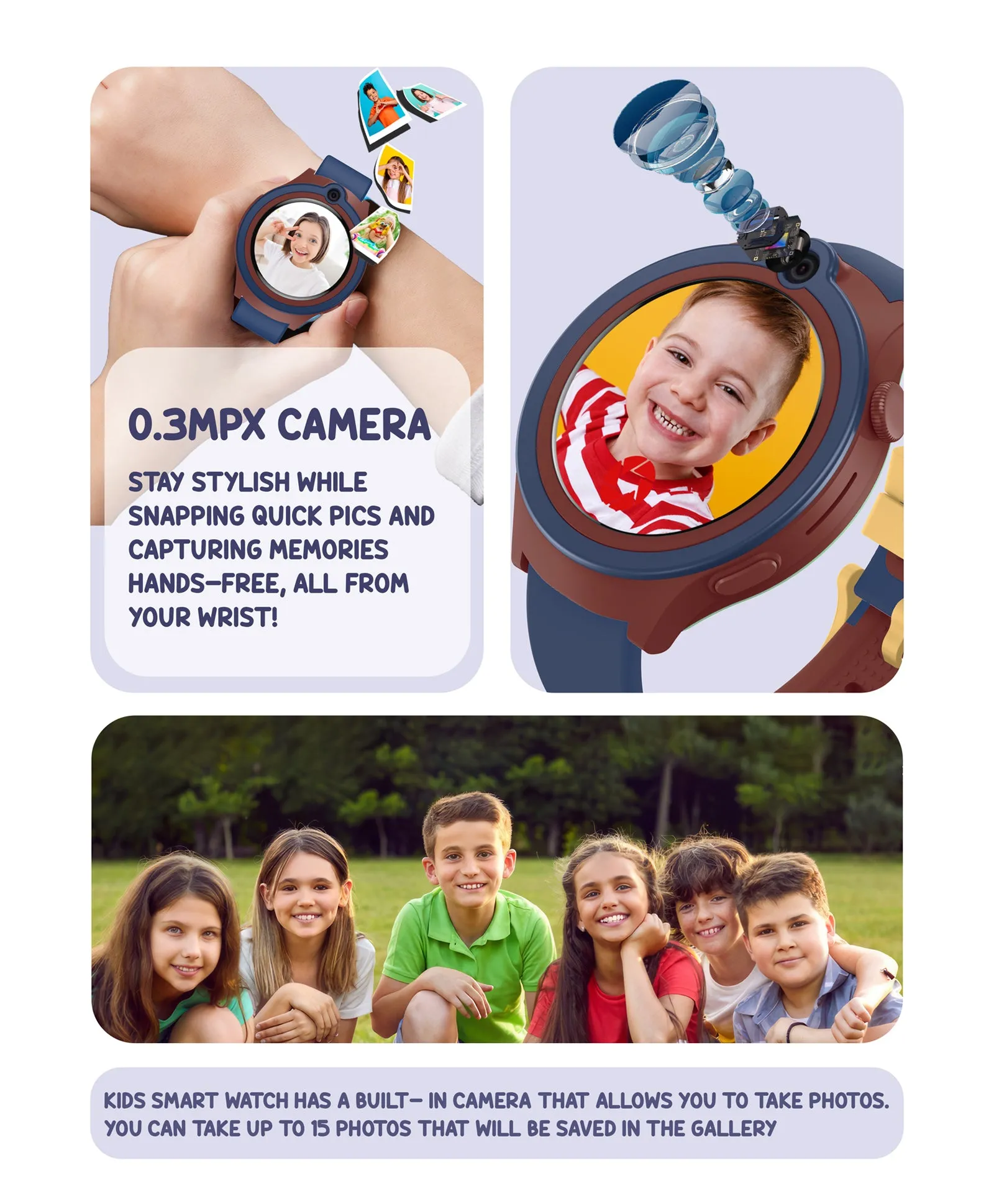 Spiky Cacus 4g Video & Voice Calling Smartwatch with GPS  - Blue