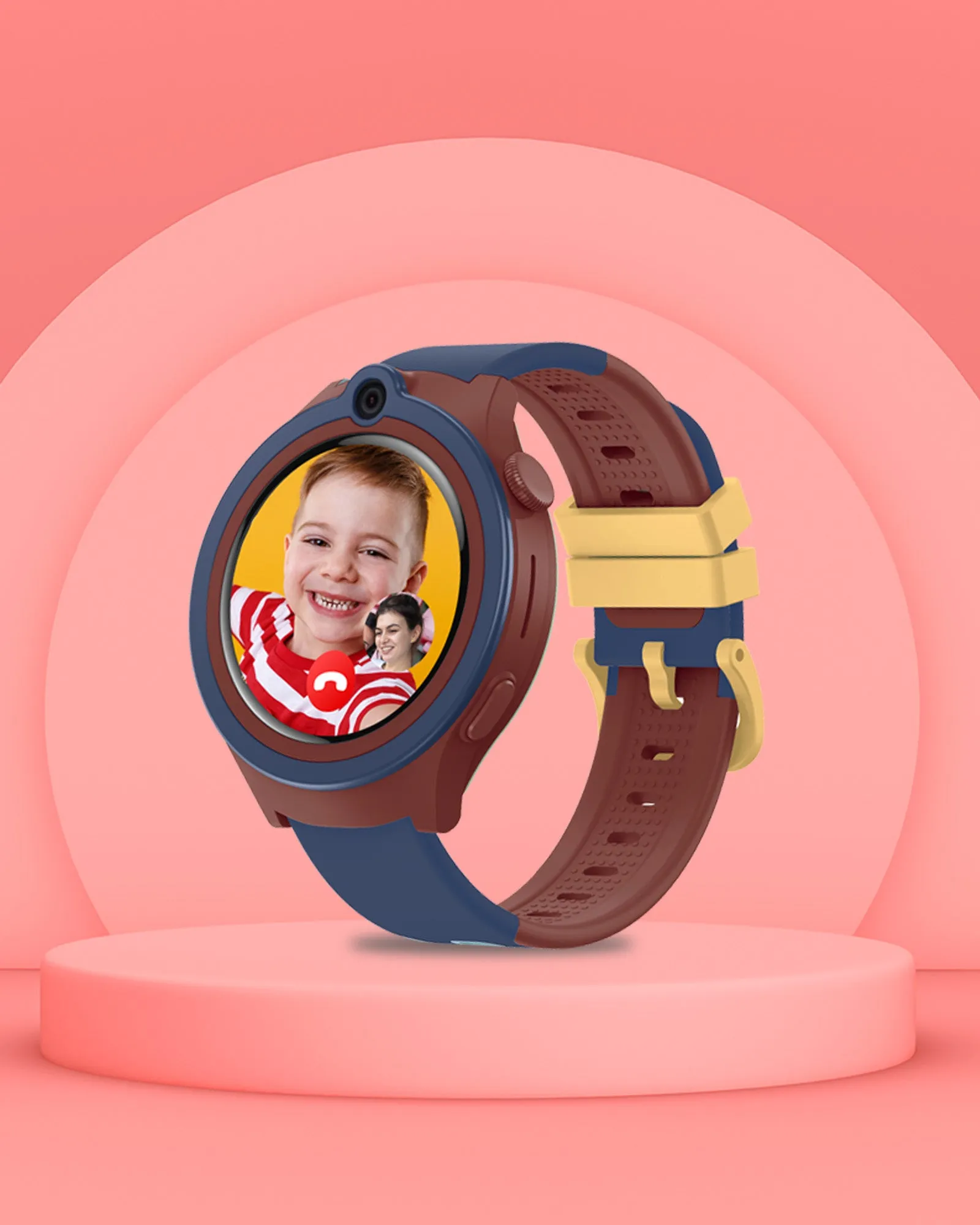 Spiky Cacus 4g Video & Voice Calling Smartwatch with GPS  - Blue
