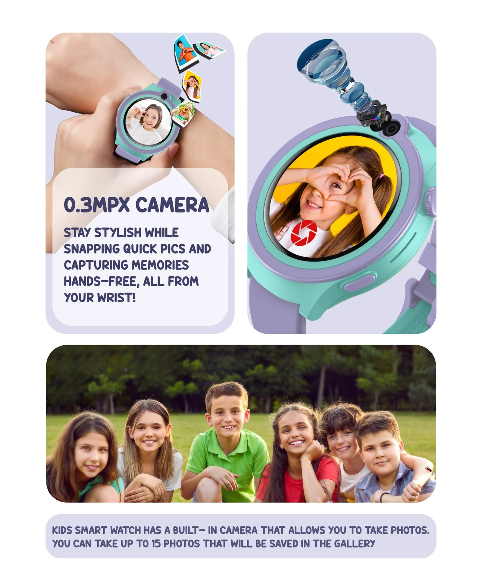 Spiky Cacus 4g Video & Voice Calling Smartwatch with GPS  - Blue