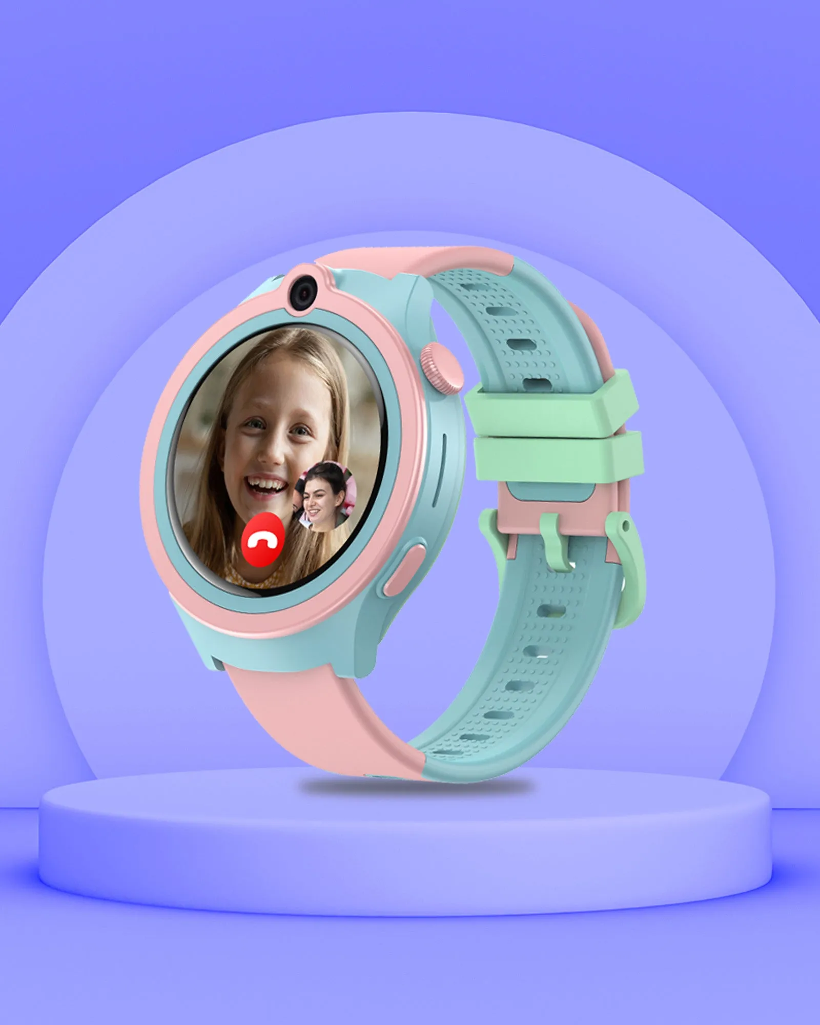 Spiky Cacus 4g Video & Voice Calling Smartwatch with GPS  - Blue