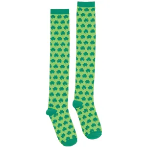 St-Patrick's Day Shamrocks Knee High Socks, 2 Count