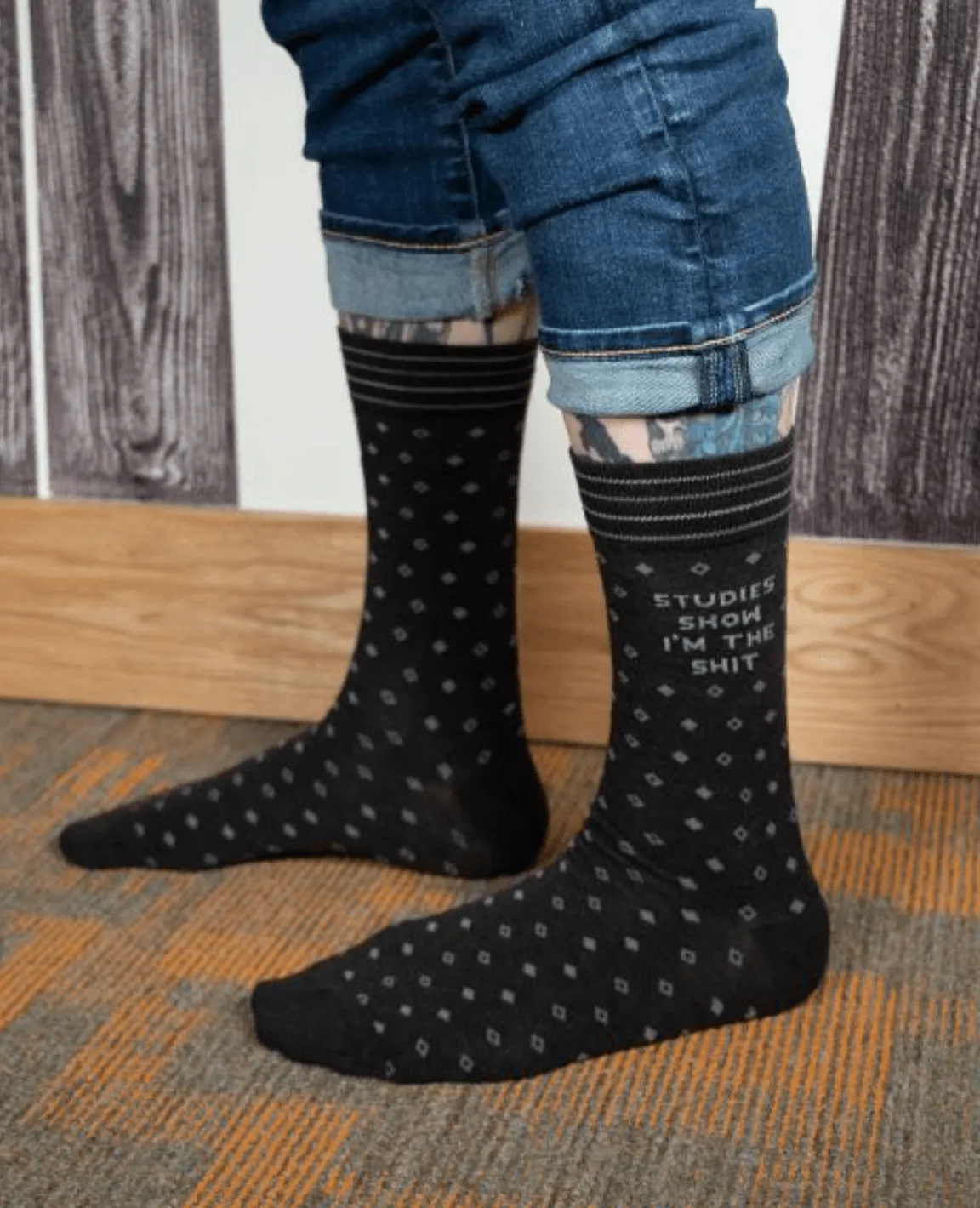 Studies Show I'm The Shit Men's Crew Socks