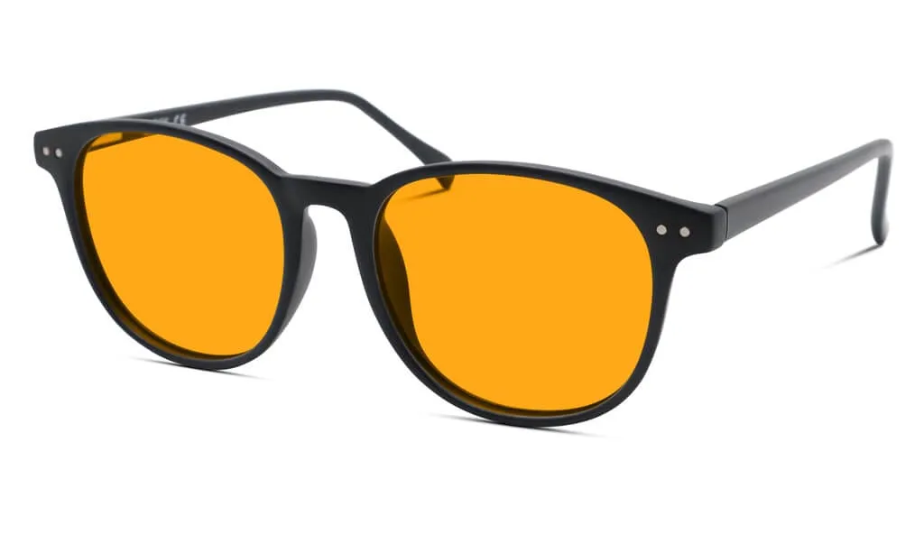 SunDown Billie Blue Blocking Glasses - Black - Readers