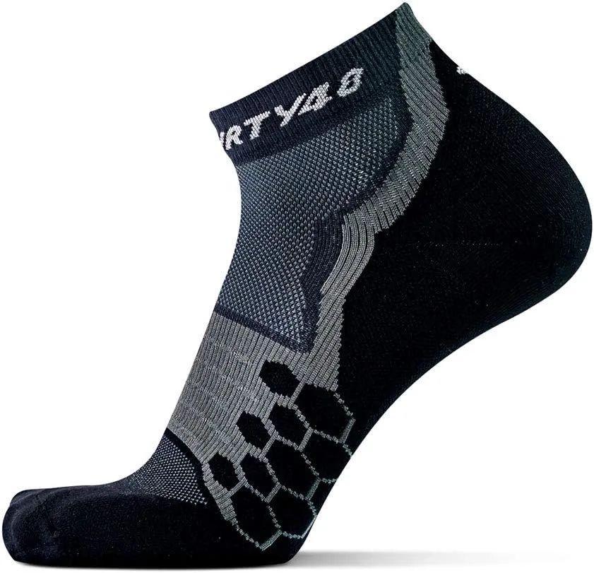 Thirty48 Performance Compression Low Cut Running Socks for Men and Women | More Compression Where Needed