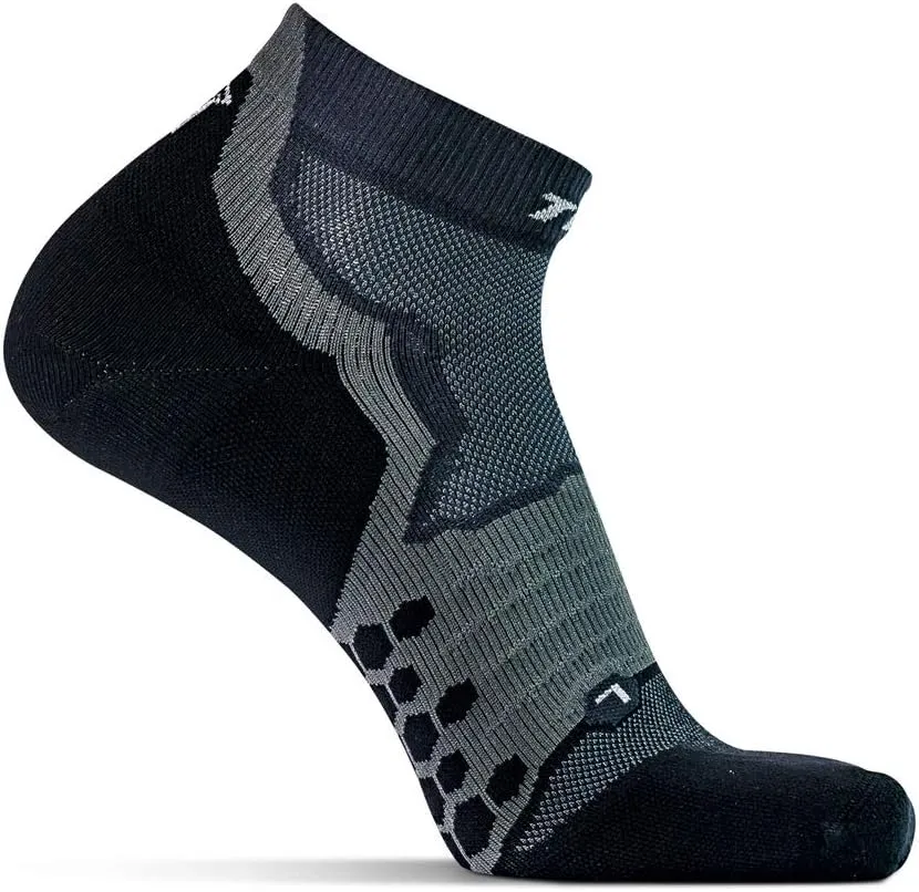 Thirty48 Performance Compression Low Cut Running Socks for Men and Women | More Compression Where Needed
