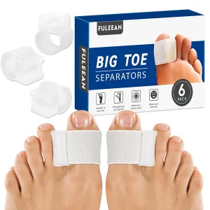 Toe Separator for Overlapping big Toes,Big Toe Spacers for Bunion,Toe Corrector for Big Toe Alignment,Prevent Rubbing and Relieve Pressure,fit well in shoes.