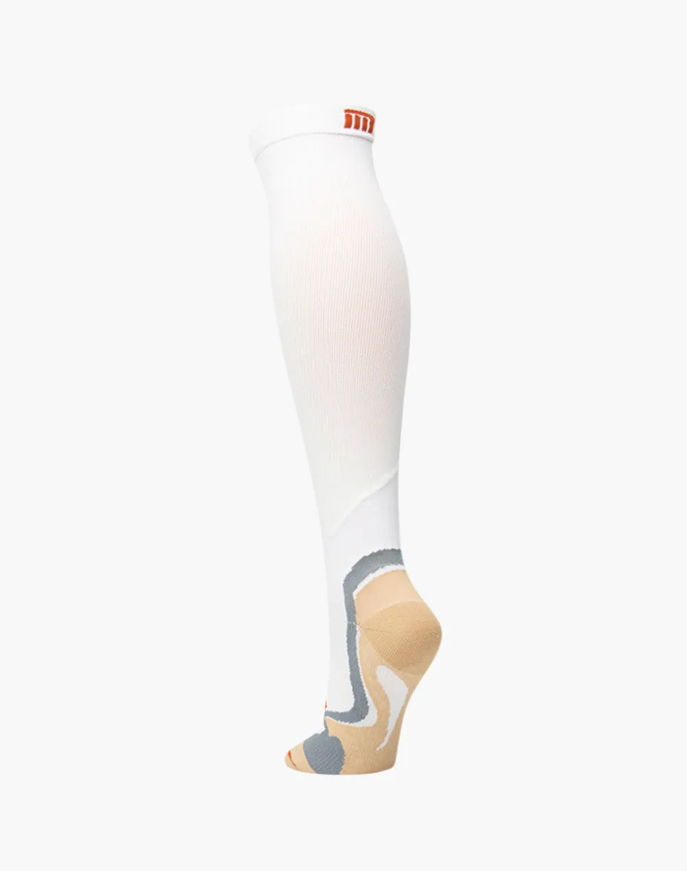 WHITE MEDICORE COPPER COMPRESSION SOCK – ANTI-FATIGUE