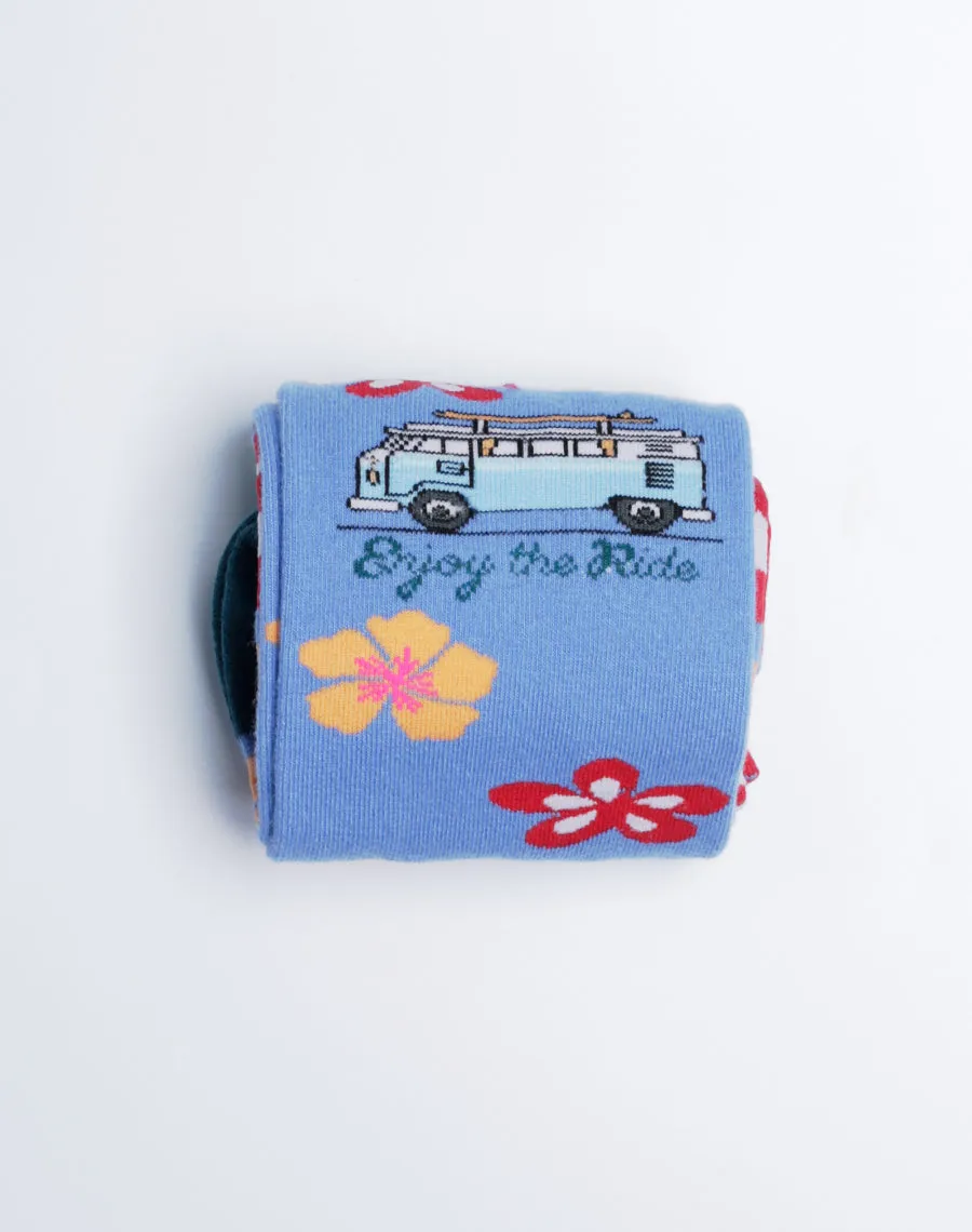 Women's Enjoy The Ride Beach Van Crew Socks