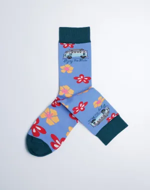 Women's Enjoy The Ride Beach Van Crew Socks