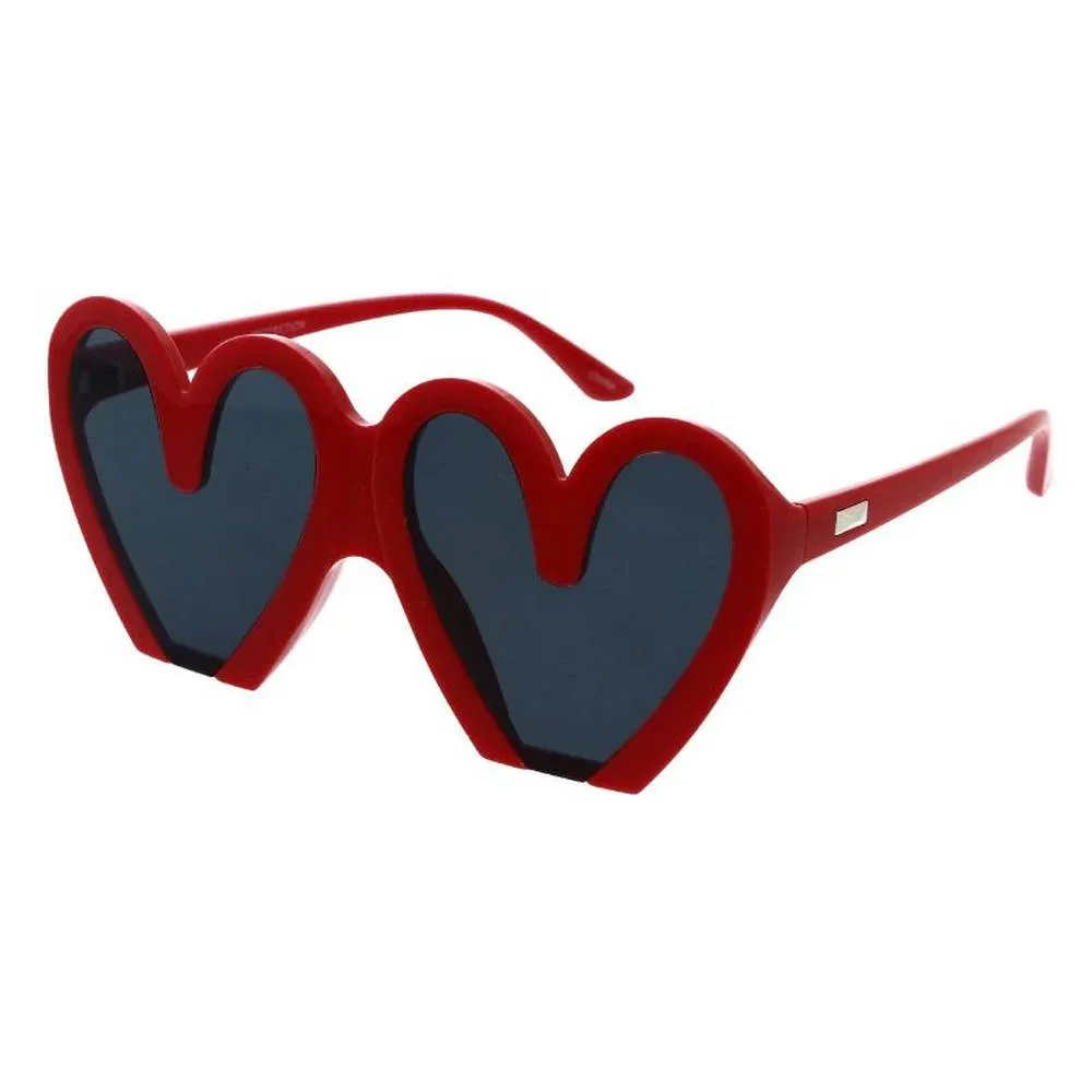 Women's Plastic Large Thin Heart Frame - Assorted
